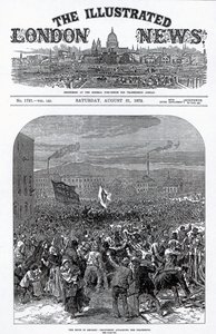 Les émeutes à Belfast : Les Orangistes attaquant la procession, couverture de 